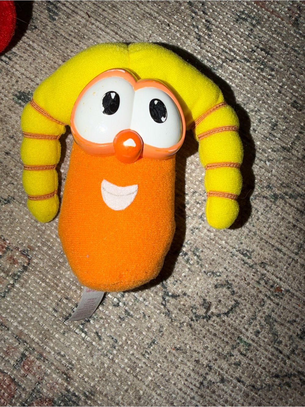 Vintage Veggie Tales Stuff Animals Laura Carrot Larry Cucumber Junior Asparagus - Picture 3 of 9